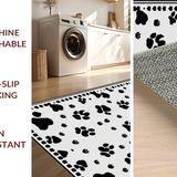 Ultra Soft Area Rug, Non Slip, Stain Resistant, Washable Area Rugs for Living Room, Bedroom, Stylish Minimalist Fluffy Accent(Black)