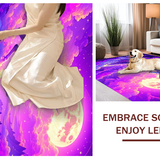 Ultra Soft Area Rug, Non Slip, Stain Resistant, Washable Area Rugs for Living Room, Bedroom, Soft Dreamlike Unicorn Visuals(Purple)