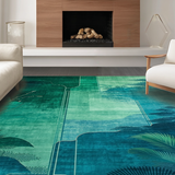 Eclectic Nature Motif with Aquatic Charm(Blue)