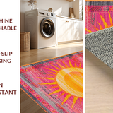 Playful Fringed Rainbow Motif(Pink)