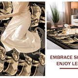 Bold Geometric Elephant Print Style(Gray)