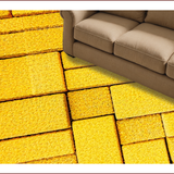 Ultra Soft Area Rug, Non Slip, Stain Resistant, Washable Area Rugs for Living Room, Bedroom, Modern Abstract Yellow Living Room Non-Shedding Rug(Yellow)