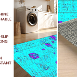 Cheerful Round Learning Floor Pads(Blue)