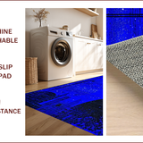 Ultra Soft Area Rug, Non Slip, Stain Resistant, Washable Area Rugs for Living Room, Bedroom, Starlit Ethereal Pattern Design(Blue)