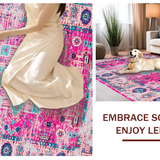 Lively Artistic Multicolored Mosaic(Pink)