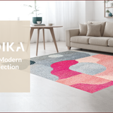 Ultra Soft Area Rug, Non Slip, Stain Resistant, Washable Area Rugs for Living Room, Bedroom, Modern Abstract Print(Gray)