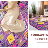 Chic Multi Colored Diamond Motif(Pink)