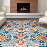 Elegant Textured Geometric Elegance(Blue)