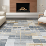 Vibrant Textured Geometric Arrangement(Gray)