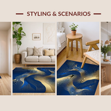 Dynamic Blue Grey Fusion Artistry(Blue)