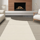 Ultra Soft Area Rug, Non Slip, Stain Resistant, Washable Area Rugs for Living Room, Bedroom, Chic Neutral Tiled Composition(Beige)