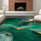 Elegant Glittering Geometric Composition(Green)