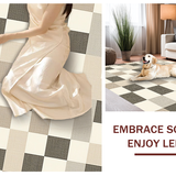 Ultra Soft Area Rug, Non Slip, Stain Resistant, Washable Area Rugs for Living Room, Bedroom, Timeless Classic Creamy Geometric(Beige)