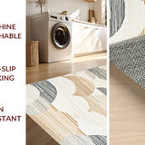 Ultra Soft Area Rug, Non Slip, Stain Resistant, Washable Area Rugs for Living Room, Bedroom, Rustic Minimalist Beige Texture(Beige)