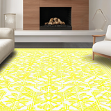 Ultra Soft Area Rug, Non Slip, Stain Resistant, Washable Area Rugs for Living Room, Bedroom, Elegant Diamond Pattern Harmony(Yellow)