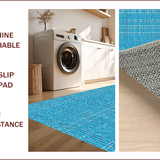 Ultra Soft Area Rug, Non Slip, Stain Resistant, Washable Area Rugs for Living Room, Bedroom, Traditional Light Blue Wool Living Room(Blue)