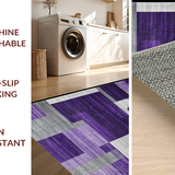 Ultra Soft Area Rug, Non Slip, Stain Resistant, Washable Area Rugs for Living Room, Bedroom, Sleek Ultra-Soft Sophisticated Touch(Purple)