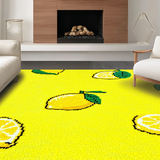 Joyful Shaggy Patterned Delight(Yellow)