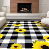 Whimsical Yellow Floral(Black)