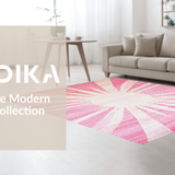 Charming Pastel Sunburst Motif(Pink)