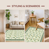 Graceful Green Accent Design(Beige)