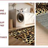 Ultra Soft Area Rug, Non Slip, Stain Resistant, Washable Area Rugs for Living Room, Bedroom, Sleek Earthy Animal Print Style(Brown)