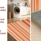 Ultra Soft Area Rug, Non Slip, Stain Resistant, Washable Area Rugs for Living Room, Bedroom, Luxurious Modern Texture Blend(Orange)