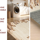 Ultra Soft Area Rug, Non Slip, Stain Resistant, Washable Area Rugs for Living Room, Bedroom, Rustic Neutral Textured Weave(Beige)