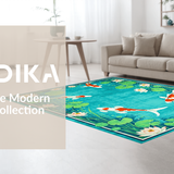 Colorful Nature Inspired Koi Design(Blue)