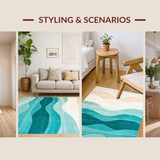 Chic Aqua and Ivory Color Fusion(Blue)