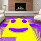 Creative Psychedelic Patterned Decor(Yellow)