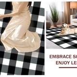 Stylish Farmhouse Plaid Motif(Black)