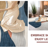 Luxurious Dual Tone Curvilinear Design(Blue)