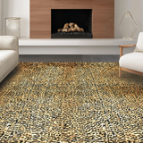 Ultra Soft Area Rug, Non Slip, Stain Resistant, Washable Area Rugs for Living Room, Bedroom, Artistic Abstract Animal Design(Beige)
