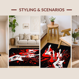 Artistic Guitar Graphic Presentation(Red)