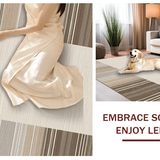 Ultra Soft Area Rug, Non Slip, Stain Resistant, Washable Area Rugs for Living Room, Bedroom, Modern Subtle Organic Patterns(Beige)