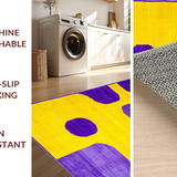 Ultra Soft Area Rug, Non Slip, Stain Resistant, Washable Area Rugs for Living Room, Bedroom, Whimsical Plush Graphic Accent(Yellow)
