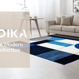 Elegant Modern Color Blocked Design(Blue)