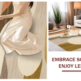 Ultra Soft Area Rug, Non Slip, Stain Resistant, Washable Area Rugs for Living Room, Bedroom, Rustic Warm Tones Design(Beige)
