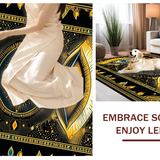 Contemporary Blue Tones Decor(Black)