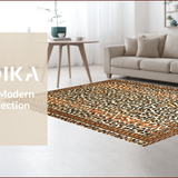 Vivid Contemporary Wild Motif(Brown)