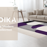 Ultra Soft Area Rug, Non Slip, Stain Resistant, Washable Area Rugs for Living Room, Bedroom, Trendy Lattice Patterned Aesthetic(Purple)