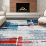 Eclectic Stained Abstract Motif(Gray)