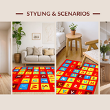 Brightly Colored Seasonal Learning Scene(Red)