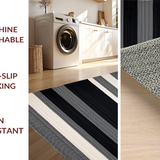 Lively Contemporary Black Beige Fusion(Black)