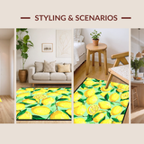 Contemporary Lemon Print Delight(Yellow)