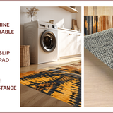 Ultra Soft Area Rug, Non Slip, Stain Resistant, Washable Area Rugs for Living Room, Bedroom, Chic Irregular Striped Aesthetic(Gold)