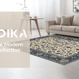 Contemporary Distressed Geometric Fusion(Beige)