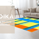 Ultra Soft Area Rug, Non Slip, Stain Resistant, Washable Area Rugs for Living Room, Bedroom, Contemporary Bright Color Palette(Yellow)