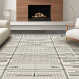 Ultra Soft Area Rug, Non Slip, Stain Resistant, Washable Area Rugs for Living Room, Bedroom, Sleek Contemporary 3D Design Element(Black)